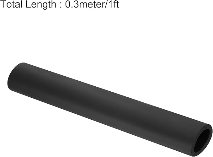 uxcell Foam Tubing for Handle Grip Support,32mm(1 1/4") ID 44mm(1 3/4") OD 0.3 Meter/1ft Length Black