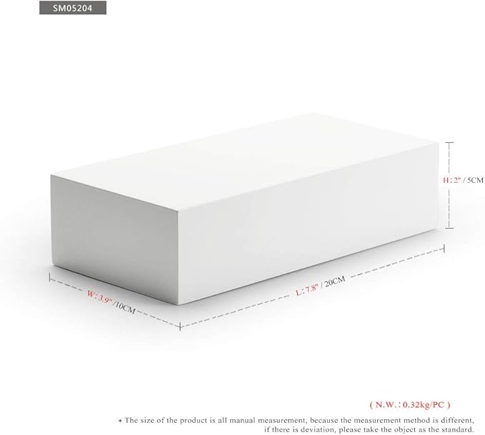 Oirlv Solid Wood Minimalism Style Jewelry Display Stand Showcase Jewelry Organizer Square Holder (SM05204)