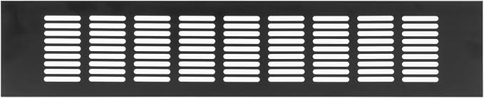 Vent Systems 16 x 3 Inch (Outer Dimensions) Air Supply Ventilation Grille - Brown Aluminum Rectangle Intake/Exhaust Door Vent Deflector - HVAC for Home Improvement Floor, Wall Duct Cover