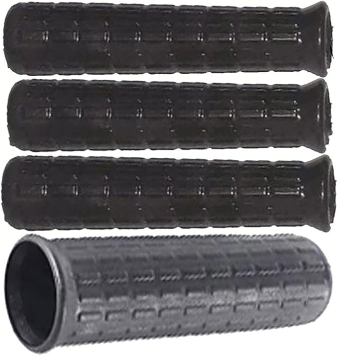 Rubber Wheelbarrow Handle Grips Round Tube Replacement Covers Anti Slip Garden Cart Handles With Ergonomic Design For Hand Truck Dolly Garden Tools Black 2 Pack(114 x 18mm)