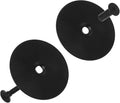 Door Hole Cover Plate, Door Knob Cover Door Knob Plate 2-5/8" Diameter Black Door Knob Covers Door Hole Filler Plate for Home Security (1, Black)