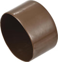uxcell 4pcs Rubber End Caps 70mm(2 3/4") ID Vinyl Round Tube Bolt Cap Cover Screw Thread Protectors Brown, 40mm Height