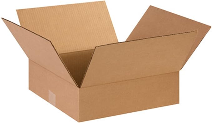Secure Seal - 10x10x2 Pack of 100 Corrugated Cardboard Packing Shipping Mailing Moving Carton Boxes