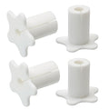 4pc Starlink Cable Grommet 5/8" Silicone Waterproof Wall Hole Pass Through Split Cable Bushings for TV Wire Ethernet Cord, Starlink Cable Routing Kit Accessories, 27.6mm/1.09" Ht, White