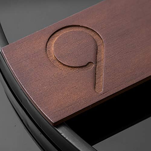 Large Wall Clock for Living Room Decor, Modern Walnut Dial Metal Frame Wall Decor Silent Non Ticking Clocks for Bedroom, Study, Office Decorations, Gift idea, 23.6"''
