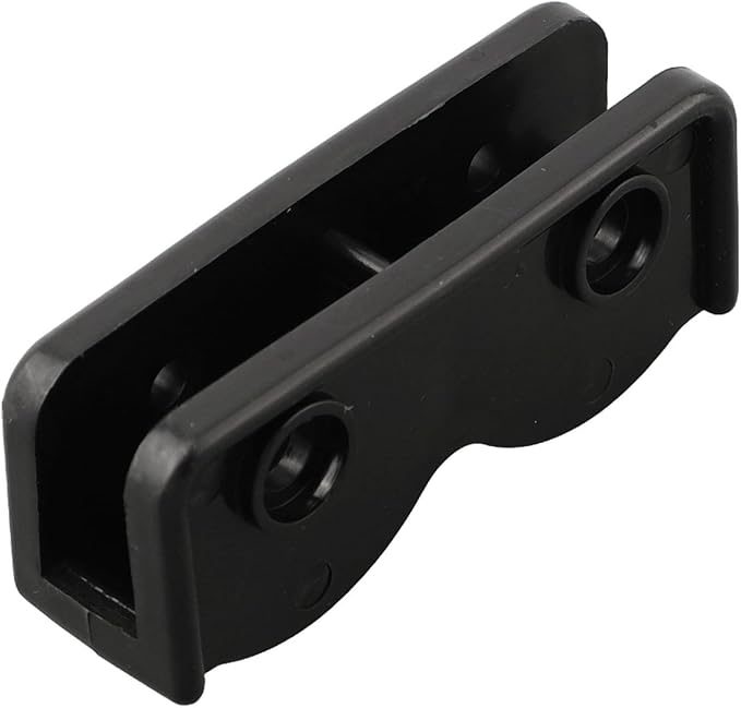 4Pcs 2-Way Pop-up Gazebo Replacement Connector Spare Parts Rectangular Bracket Set, Tent Replacement Connector Spare Support Rectangular Bracket Black Plastic