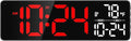 Large LED Digital Wall Clock with Date, Temperature, Auto-Brightness, Auto-DST | Big Digital Clock for Bedroom, Desk, Classroom, Living Room, Kitchen, Office, Gym, Farmhouse, Xmas Gift for Seniors