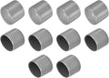 uxcell 10pcs Rubber End Caps 36mm ID Vinyl Round End Cap Cover Screw Thread Protector Light Grey