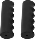 2Pcs Wheelbarrow Handle Covers 22-30mm Rubber Grip Sleeves Non Slip Garden Cart Handles Shock Absorption Black(118 x 27mm)