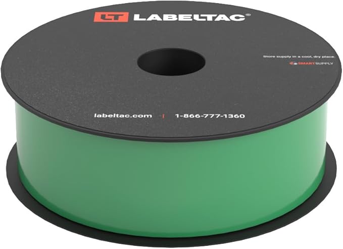 LabelTac 4 and Pro Indoor/Outdoor Rack Label Supply 1.5" x 150' Green