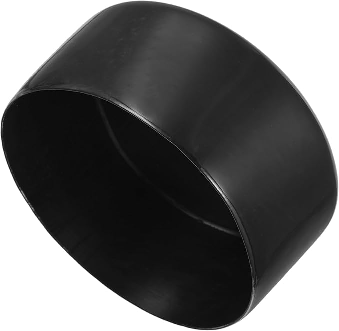 uxcell 4pcs Rubber End Caps 110mm ID Vinyl Round End Cap Cover Screw Thread Protectors Black, 50mm Height