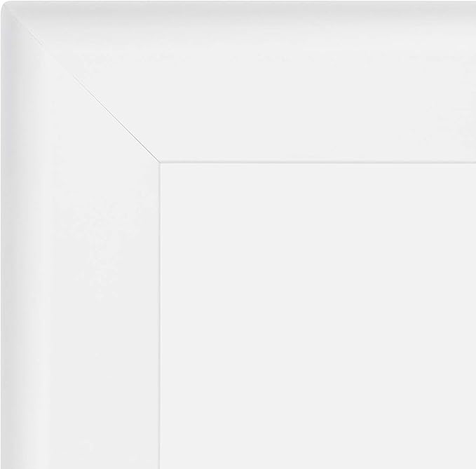 SnapeZo Poster Frame 36x48 Inches, White 1.7 Inch Aluminum Profile, Front-Loading Snap Frame, Wall Mounting, Wide Series