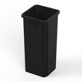 23 Gallon Black Square Commercial Trash | Garbage Can - Outdoor, Office, Restaurant, School, Kitchen