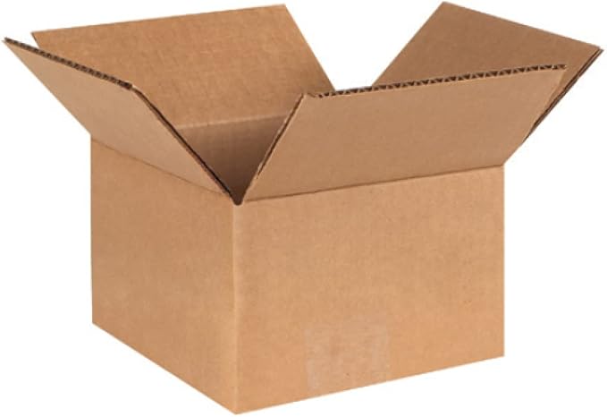 Secure Seal - 6x6x4 Pack of 200 Corrugated Cardboard Packing Shipping Mailing Moving Carton Boxes
