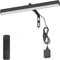 4W Plug in Picture Light for Paintings with Remote Control, 12" LED Art Display Lighting for Gallery, Dartboard, Artwork, Black Wall Mounted Picture Frame Light