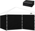 Instant Canopy Sidewalls for 12x12 Pop Up Canopy Tent, 300D Waterproof Material for Outdoor Events, Vendor Booths, and Privacy (Sidewalls Only, Canopy Not Included) (Black, 12x12ft-3pcs)