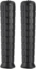 2Pcs Wheelbarrow Rubber Handles Replacement, Anti-slip Handle Grip Covers Weatherproof Handles Non-Slip Round Tubes for Garden Carts(114x12mm Black)
