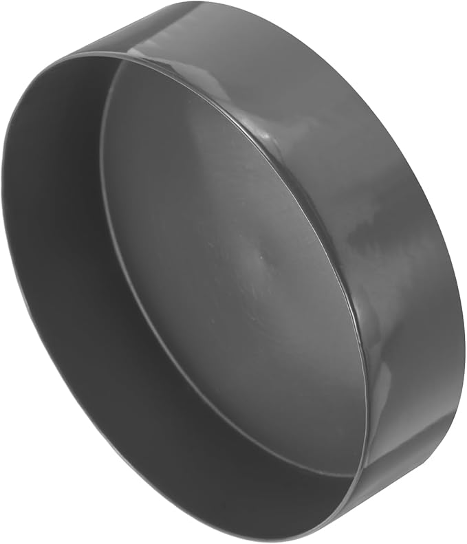 uxcell 4pcs Rubber End Caps 200mm(7.9 Inch) ID Vinyl Round End Cap Cover Screw Thread Protectors Dark Grey, 50mm Height