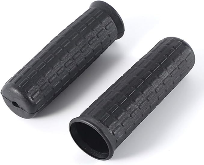 Rubber Wheelbarrow Handle Grips for 8-42mm Round Tubes, Non-Slip Replacement Wheelbarrow Handles, Garden Cart Handle Covers, 2-Pack Black Anti-Skid Shock Absorption(114 x 14mm)