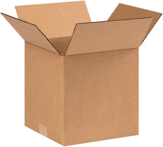 Secure Seal - 100 Pack of 9x9x9” Corrugated Cardboard Packing Shipping Mailing Moving Carton Boxes Cube