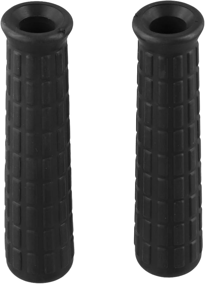 Rubber Wheelbarrow Handle Grips for 8-42mm Round Tubes, Non-Slip Replacement Wheelbarrow Handles, Garden Cart Handle Covers, 2-Pack Black Anti-Skid Shock Absorption(114 x 14mm)