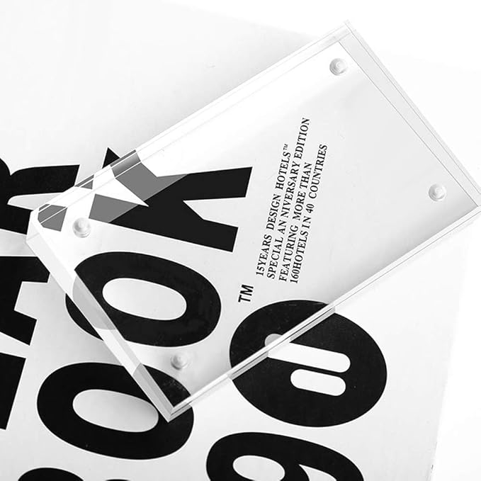 Acrylic Label Holder Price Tag Displays Sign Holder Data Card Holder Table Top Sign Stand (150*100mm/5.91x3.94 inches)