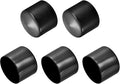 uxcell 5pcs Rubber End Caps 2 3/16"(55mm) ID Vinyl PVC Round Tube Bolt Cap Cover Screw Thread Protectors Black