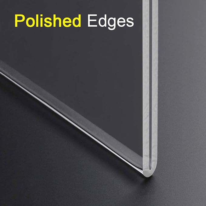 BlueValley Acrylic Sign Holder 8.5 x 11 Wall Mount, Clear Picture Frame Photo Holder Stand for Wall with Adhesive & Screws, Plastic Paper Menu Holder for Office,Store,Home-Vertical 6 Pack