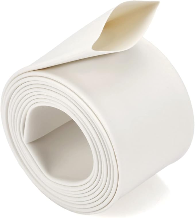 Chanzon 2:1 Ratio 9/16" (14mm) Heat Shrink Tubing 3.3Ft Roll (1M Total Length) White Polyolefin Sleeving Wrap Shrinking 2 to 1 1pcs
