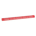 HUBERT Checkout Lane Divider Red Plastic - 16" L x 1" D 1 Divider