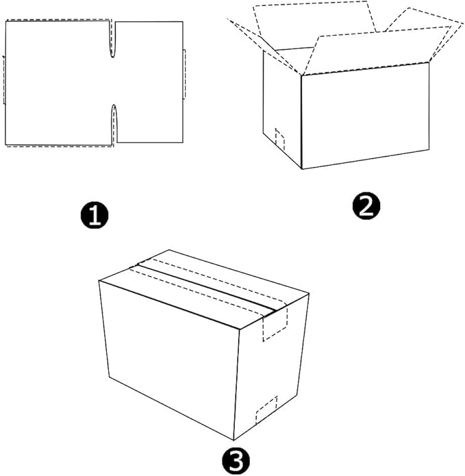 Calenzana 10x7x5 Inches Shipping Boxes Set of 25, White Corrugated Cardboard Box for Mailing Small Business Packing Gifts