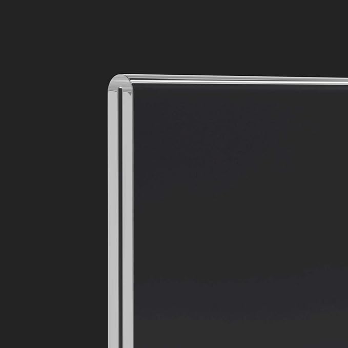 HIIMIEI 8.5x11 Acrylic Sign Holder Horizontal Table Menu Display Stand, Clear Plastic 8.5x11 Double Sided Picture Frames for Desk Display(12 Pack)