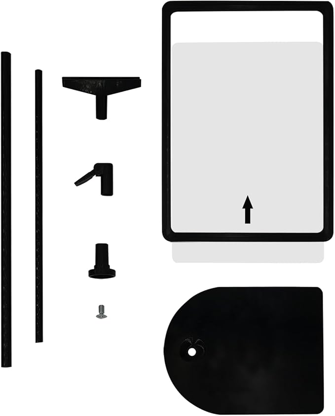 Sign Holder Stand 8.5x11 Inch for Floor Table, Adjustable Tabletop Sign Holder Floor Poster Stand, Vertical & Horizontal View (Black,8Pcs)