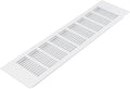 Vent Systems 15.75 x 3.94 (Outer Size) Air Supply Ventilation Grille - White Aluminum Rectangle Intake/Exhaust Door Vent Deflector - HVAC for Home Improvement Floor, Wall Duct Cover