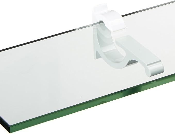 Spancraft Glass M-4.75x24-White Monarch Glass Shelf, White, 4.75" x 24"