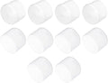 uxcell 10pcs Rubber End Caps 55mm(2.2") ID Vinyl Round End Cap Cover Screw Thread Protectors Clear