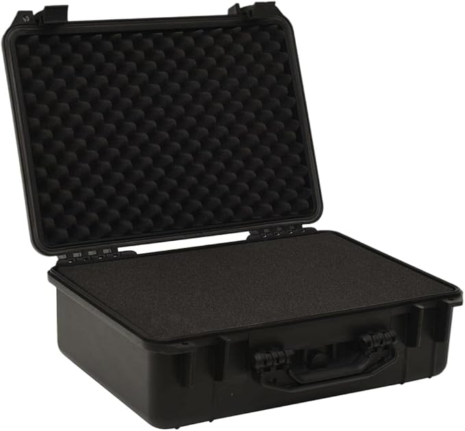 PP Portable Flight Case, Lockable Tool Box for Transportation Travelling, Protective Equipment Case, 18.5"x14.2"x7.1", -283