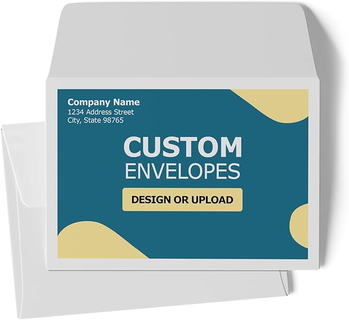 GotPrint Custom Envelopes 3.5x5 | White #A1 Envelope for Invitations, Announcements, Wedding, Postcards, Mailing | Personalize - Upload Design, Add Text or Logo | 3.625x5.125, 100Qty