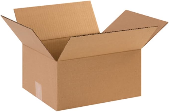 Secure Seal - 12x10x6 Pack of 100 Corrugated Cardboard Packing Shipping Mailing Moving Carton Boxes
