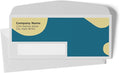 GotPrint Custom Envelopes with Logo | #10 Standard with Window Envelope for Mailers| Upload Business Design, Add Text or Logo | Full Color Print Personalized 4.125x9.5, 50Qty