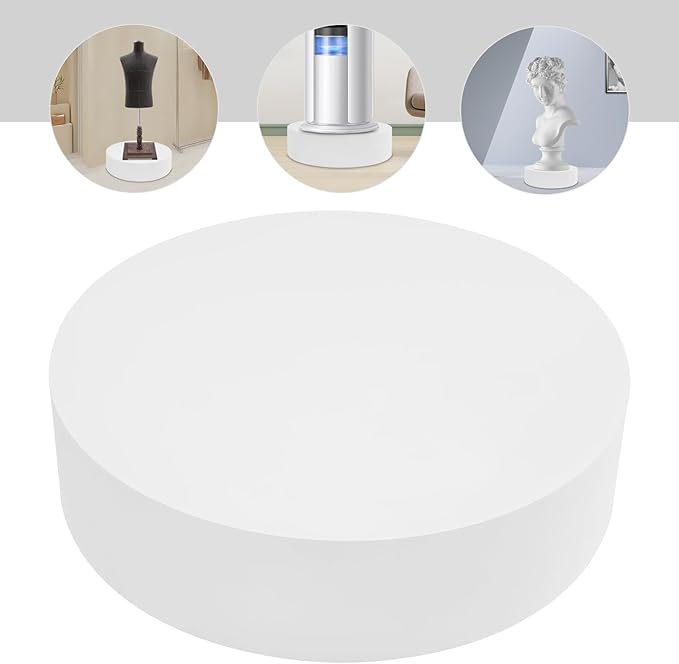 Round Mannequin Display Pedestal Stands, 23.6×5.9In Platform Base Stands, Load Capacity 220lbs, Round Display Pedestal Stand for Clothes Stores, Boutiques