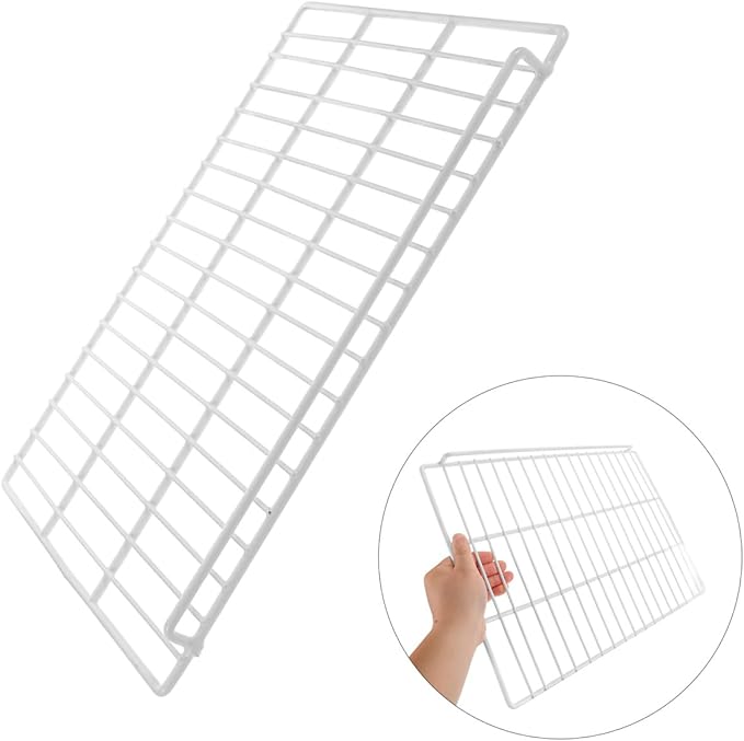 PRETYZOOM Commercial Freezer Divider Wire Shelf Panel 17X12 Inch Iron Mesh Organizer for Refrigerator and Freezer Storage in Retail and Home Use