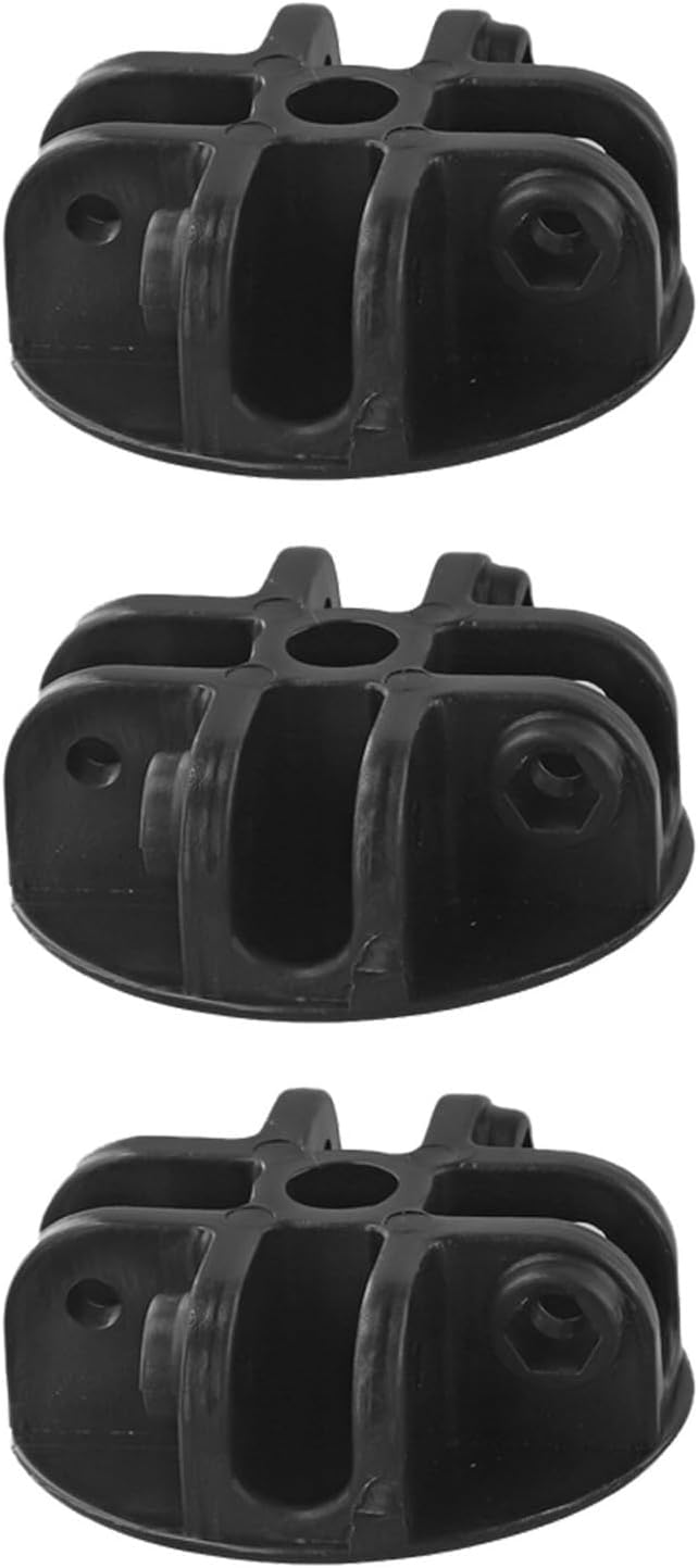 1/2/3 Pcs 4-Way Roof Centre Bracket Pop-up Gazebo Replacement Tent Spare Parts Canopy Connector Plastic Black For Pavilion Tent Parasol Gazebo(3pcs)