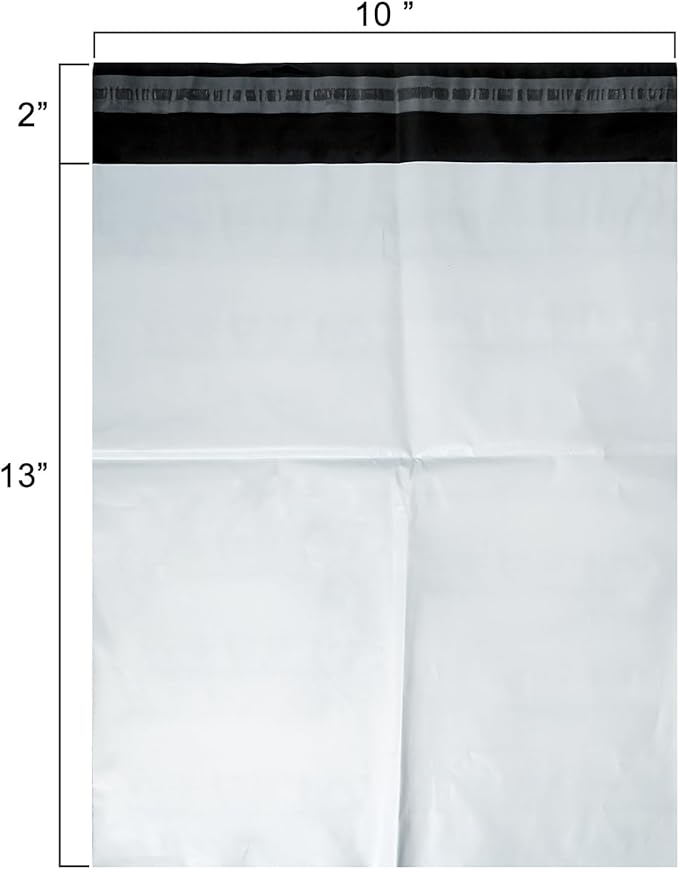 300PCS Poly Mailers 10x13 inch - Self Adhesive Shipping Bags - Strong Thick Mailing Bags for Clothing, Lightweight Shipping Envelopes, Waterproof and Tear-Proof Postal Bags
