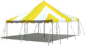 TentandTable 20' x 20' Premium Canopy Tent, Yellow/White, Outdoor Pole Tent, 40-80 Person Capacity for Parties, Weddings, Events, Commercial and Residential Use, Large Heavy Duty Vinyl Canopy Tents