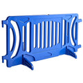 Billboard Barricade 42x96 Plastic Pedestrian Barricade- Blue