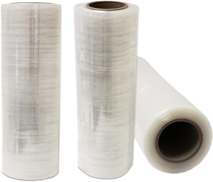 8 Rolls 18" x 1500 FT Pre-Stretched Stretch Wrap 33 Gauge (80G Equivalent) Clear Hand Shrink Pallet Wrap Film for Moving and Warehouse - Shipping Depot