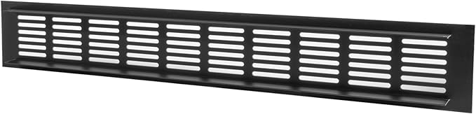 Vent Systems 15.75 x 2.36 (Outer Size) Air Supply Ventilation Grille - Brown Aluminum Rectangle Intake/Exhaust Door Vent Deflector - HVAC for Home Improvement Floor, Wall Duct Cover