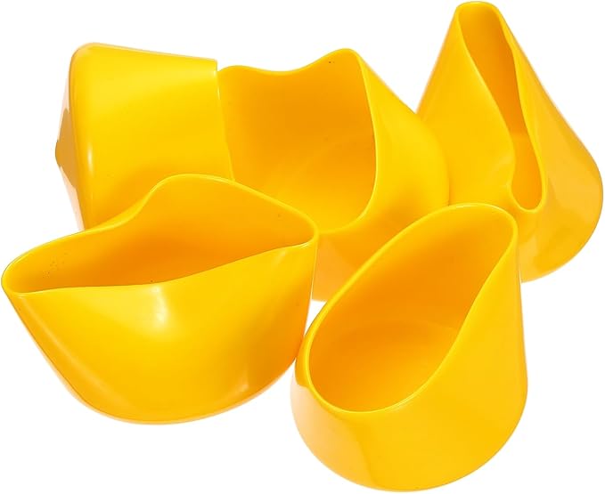 uxcell 5pcs Rubber End Caps 63mm(2.5 Inch) ID Vinyl PVC Round Tube Bolt Cap Cover Screw Thread Protectors Yellow