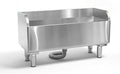 Stainless Steel Mop Service Basin，Floor Mount Mop Sink，Mop Cleaning Sink，Vertical industrial sewage tank for balconies, laundry rooms, industries, etc（39.37”×16.1”×21.6”)